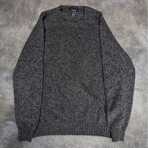 Made in Italy Blumarine Uomo Grey Wool Blend Knit Sweater Large